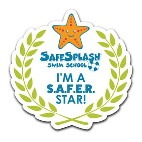 SafeSplash Swim School: Sticker - I'm a Safer Star!