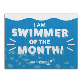 Saf-T-Swim: Swimmer of the Month Sign