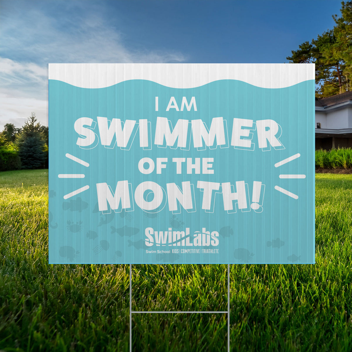 SwimLabs: Swimmer of the Month Sign